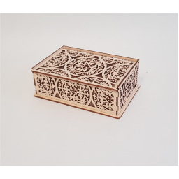Шкатулка деревянная "Ажурная 2" 180х120х60