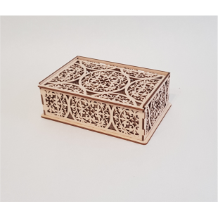 Шкатулка деревянная "Ажурная 2" 180х120х60